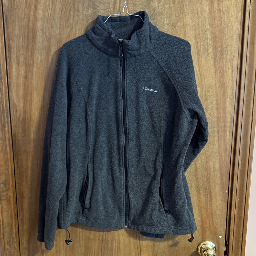 Columbia Charcoal Full-Zip Fleece Jacket